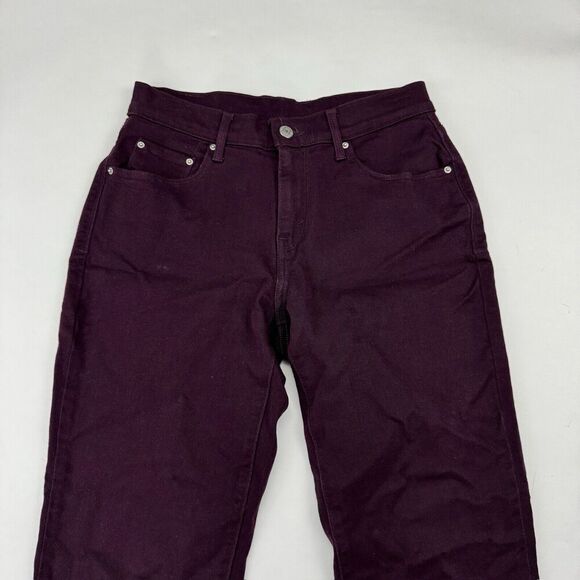 Levi’s Purple/Plum Straight Leg Denim Jeans Size 6M (28x28) Cotton Blend Stretch - Picture 3 of 10